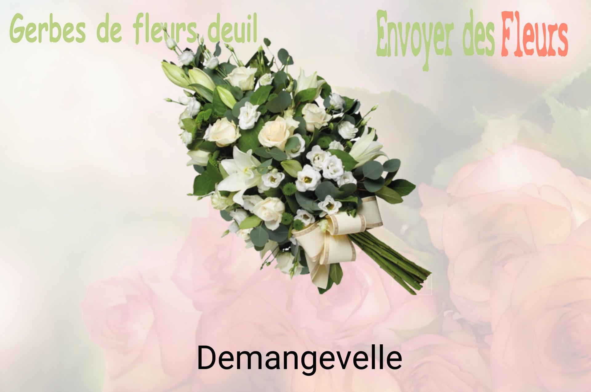 Gerbe de fleurs de deuil livrée à Demangevelle